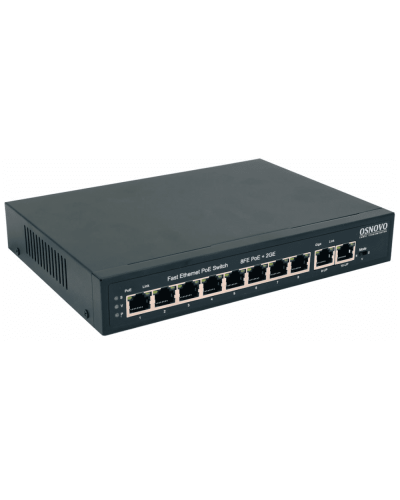 SW-20820(120W). Коммутатор 10-портовый  Gigabit Ethernet с PoE. OSNOVO в Тюмени