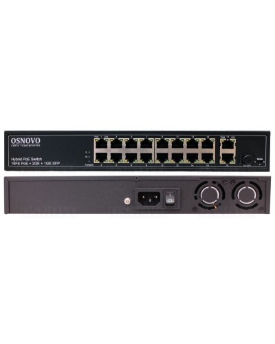 SW-61621(300W). Коммутатор 16-портовый Fast Ethernet с PoE. OSNOVO в Тюмени