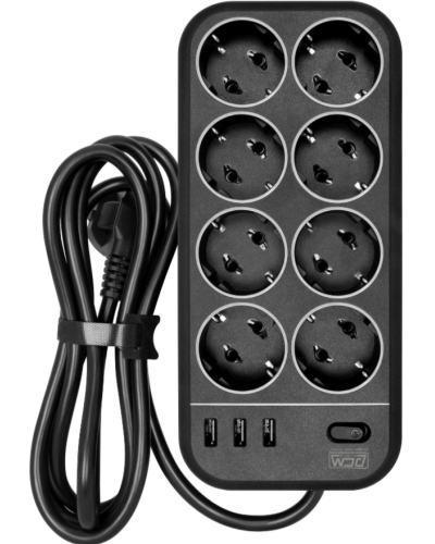 SP-08 USB03AB 1,8 M. Сетевой фильтр. POWERCOM в Тюмени