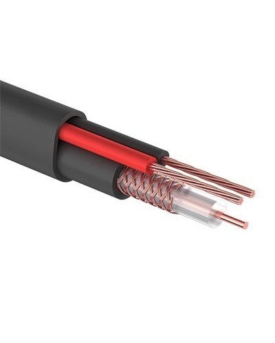 КВК-П-2+2x0,50 мм² (Cu/CCA) черный PROconnect (01-4215). Кабель комбинированный для систем видеонаблюдения. PROCONNECT в Тюмени