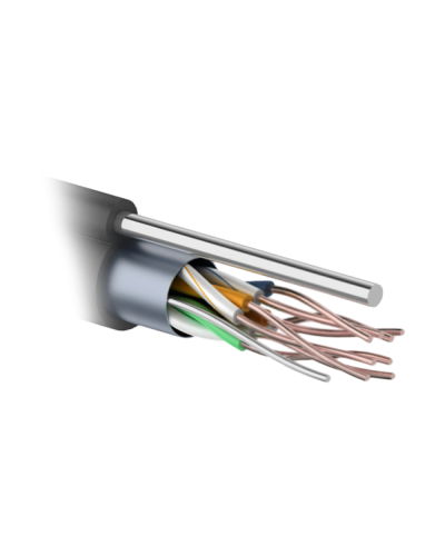 F/UTP 4PR 24AWG CAT5e 305м OUTDOOR+ТРОС*1. PROCONNECT (01-0155). Кабель «витая пара» (LAN) для структурированных систем связи. PROCONNECT в Тюмени