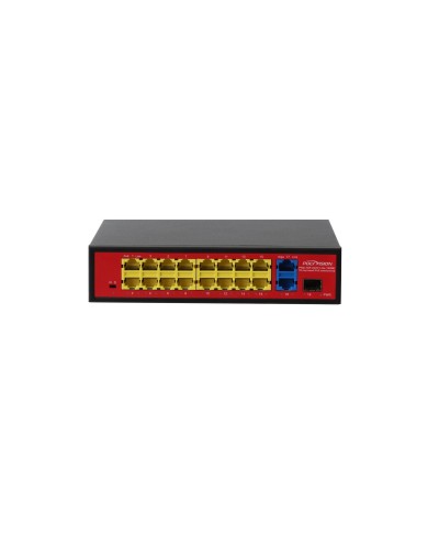 PND-16P-2G1F Lite (180W). Коммутатор неуправляемый 18-портовый с PoE. Polyvision в Тюмени