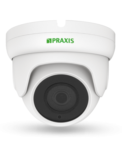 PE-7141IP 2.8. Видеокамера IP купольная. Praxis в Тюмени