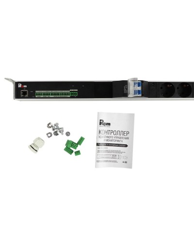 R-MC1-32-2x2S-2x3C13-2x2C19-A-1420-K. Блок силовых розеток с контроллером. REM в Тюмени