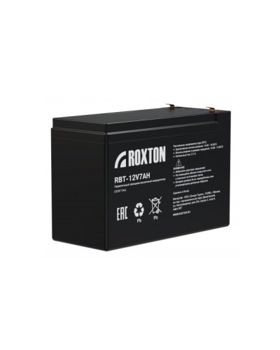 RBT-12V7AH. Аккумулятор герметичный свинцово-кислотный. ROXTON в Тюмени