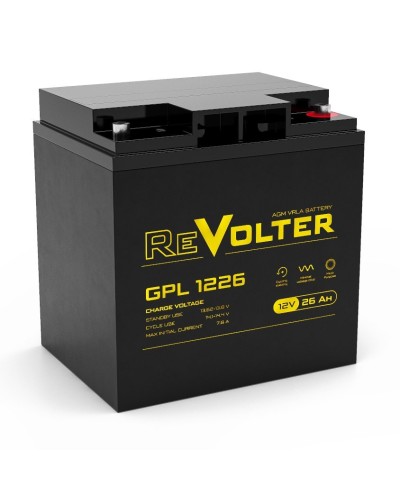 Revolter GPL 1226. Аккумулятор герметичный свинцово-кислотный. ReVolter