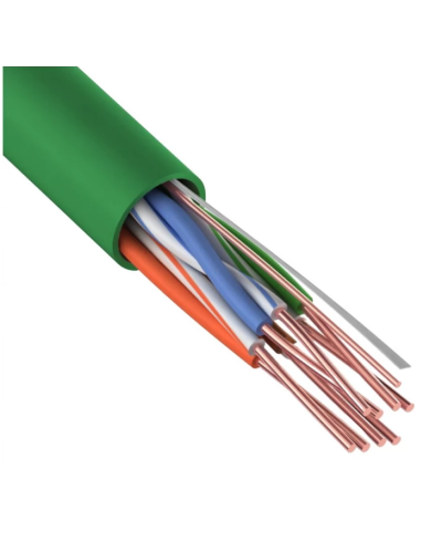 U/UTP, CAT 5e, нг(А)-LSLTx, 4х2х0,52мм, 24AWG, INDOOR, SOLID, зеленый, 305м REXANT (01-0061). Кабель «витая пара» (LAN) для структурированных систем связи. Rexant в Тюмени