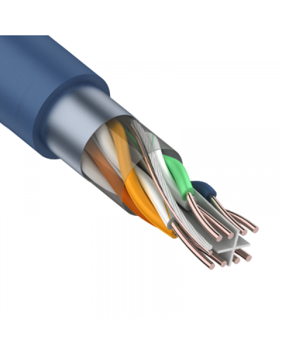 F/UTP, CAT 6, PVC, 4PR, 23AWG, INDOOR, SOLID, синий, 305 м, REXANT (01-0147). Кабель «витая пара» (LAN) для структурированных систем связи. Rexant в Тюмени