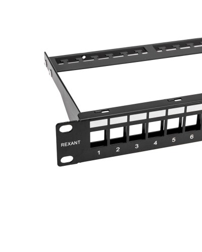 Панель коммутационная наборная 19", 1U, 24 порта, UTP REXANT PRO (02-0053): Патч-панель 19" в Тюмени