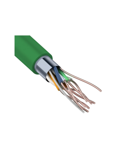 F/UTP, CAT 5e, нг(А)-LSLTx, 4х2х0,52мм, 24AWG, INDOOR, SOLID, зеленый, 305м REXANT (01-0161). Кабель «витая пара» (LAN) для структурированных систем связи. Rexant в Тюмени