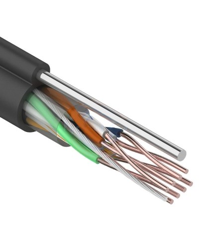 U/UTP 4PR 24AWG CAT5e 305м OUTDOOR+ТРОС*1 REXANT (01-0046). Кабель «витая пара» (LAN) для структурированных систем связи. Rexant в Тюмени