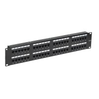 Панель коммутационная с кабельными органайзерами 19", 2U, 48 портов, RJ-45, CAT 6, UTP REXANT PRO (02-0232): Патч-панель 19"