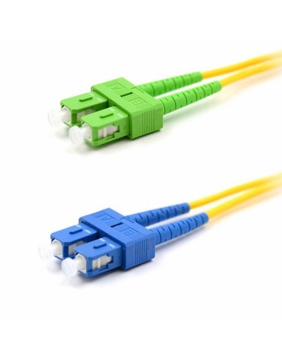 Патч-корд оптический переходной (SM), 9/125 (OS2), SC/APC-SC/UPC, (Duplex), PVC, 2м REXANT (50-2059): Патч-корд оптический в Тюмени