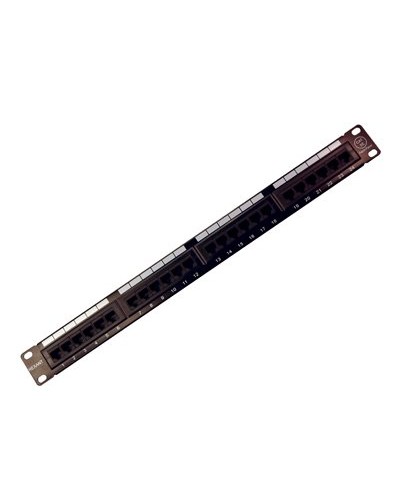 Коммутационная панель, 19", 1U, 24 порта RJ-45, категория 5e, UTP неэкранированная, черная Rexant (04-0021): Патч-панель 19" в Тюмени