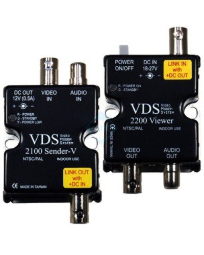 VDS 2100/2200. Удлинитель видео-, аудиосигнала, напряжения питания по коаксиальному кабелю. SC&T в Тюмени