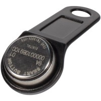 DS 1990А-F5 (черный). Ключ электронный Touch Memory с держателем. SLINEX