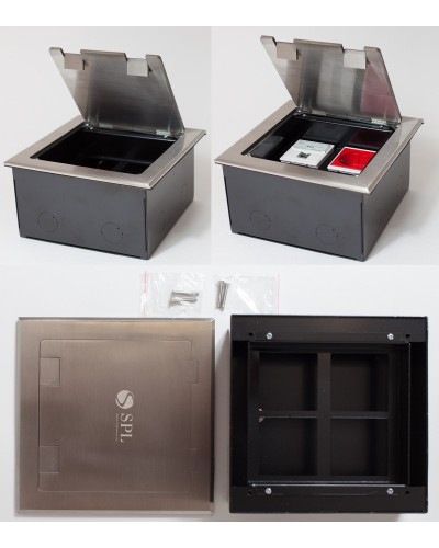 Люк на 4 поста (45х45), из нержавеющей стали, с коробкой, IP40 (300014). Люк. SPL в Тюмени