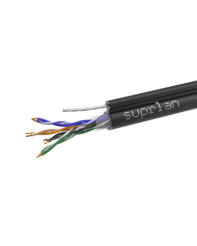 UTP Cat.5e 4x2x0,51 Cu PE Outdoor T-FG8 (трос) Premium (01-0308-1). Кабель «витая пара» (LAN) для структурированных систем связи. SUPRLAN в Тюмени