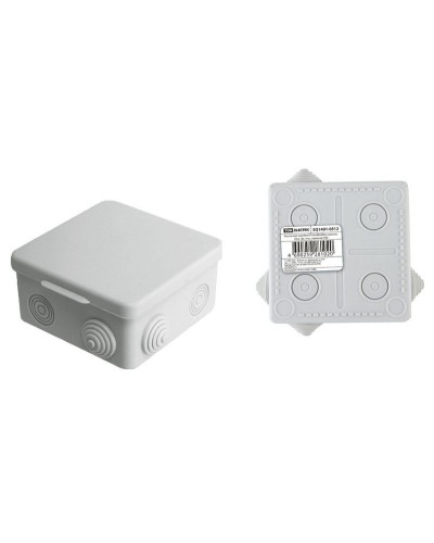 Коробка ОП 80х80х50мм, крышка, IP54, 7вх. (SQ1401-0512). Распаячная коробка. TDM ЕLECTRIC в Тюмени