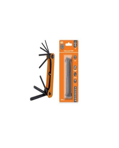 Набор ключей TORX раскладной 8шт.: T9-T40, углеродистая сталь Гранит TDM (SQ1020-0211). Набор ключей. TDM ЕLECTRIC в Тюмени