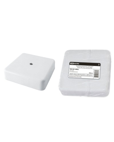 Коробка КР 75х75х20 ОП белая, IP40 (SQ1401-0903). Распаячная коробка. TDM ЕLECTRIC в Тюмени