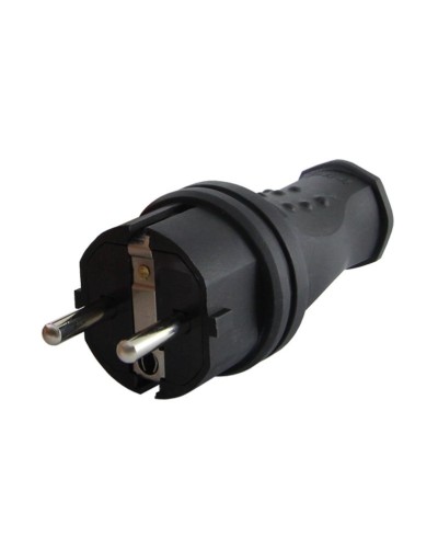 Вилка прямая 2Р+РЕ 16А 250В IP44 (SQ0612-0031). Вилка прямая каучук. TDM ЕLECTRIC в Тюмени