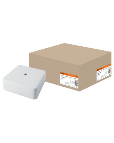 Коробка КР 100х100х44 ОП белая, IP40 (SQ1401-0209). Распаячная коробка. TDM ЕLECTRIC в Тюмени