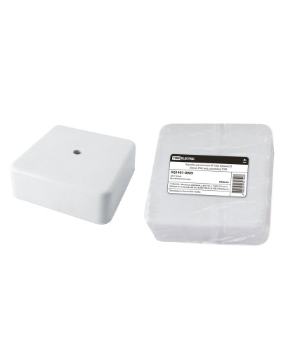Коробка КР 100х100х44 ОП белая, IP40 (SQ1401-0909). Распаячная коробка. TDM ЕLECTRIC в Тюмени