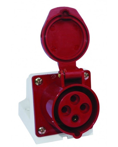 Розетка 124 стационарная 3Р+РЕ 32А 380В IP44 (SQ0602-0005). Розетка. TDM ЕLECTRIC в Тюмени
