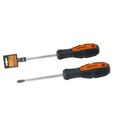 Отвертка шлицевая двухкомпонентная CR-V, тип SL4.0x100 "Алмаз" TDM (SQ1006-1004): Отвертка шлицевая двухкомпонентная