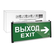 ССА-02 двусторонний, 1,5 ч ВЫХОД-EXIT стрелка (SQ0349-0010). Светильник аварийный эвакуационный светодиодный . TDM ЕLECTRIC