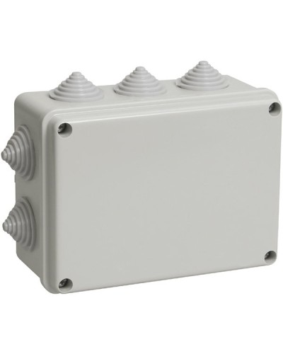 Коробка ОП 150х110х70мм, крышка, IP44, 10 гермовводов (SQ1401-1241). Распаячная коробка. TDM ЕLECTRIC в Тюмени