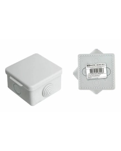 Коробка ОП 65х65х50мм, крышка,  IP54, 4вх. (SQ1401-0111). Распаячная коробка. TDM ЕLECTRIC в Тюмени