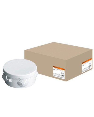 Коробка ОП D85х40мм, крышка, IP54, 4вх. (SQ1401-0502). Распаячная коробка. TDM ЕLECTRIC в Тюмени
