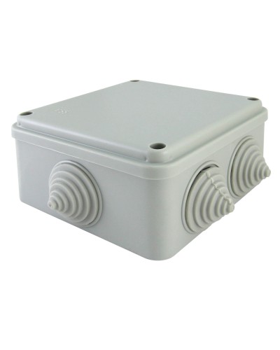 Коробка ОП 100х100х50мм, крышка на винтах, IP55, 6 вх. (SQ1401-1234). Распаячная коробка. TDM ЕLECTRIC в Тюмени