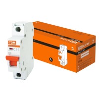 ВА47-29 1Р 25А 4,5кА х-ка С (SQ0206-0076). Автоматический выключатель. TDM ЕLECTRIC