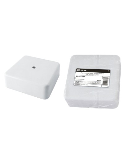 Коробка КР 50х50х20 ОП белая, IP40 (SQ1401-0901). Распаячная коробка. TDM ЕLECTRIC в Тюмени