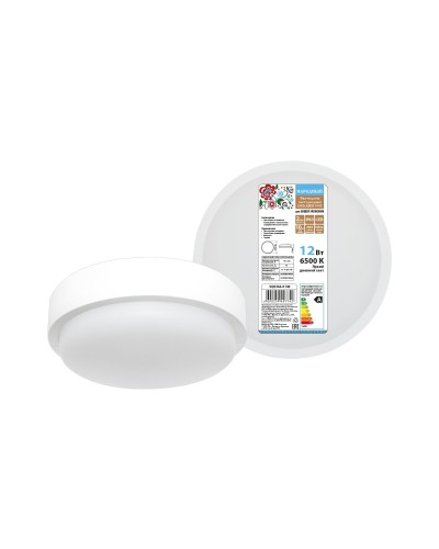 ДПП 3901 12Вт 6500К IP65 белый круг (SQ0366-0140). Светодиодный светильник LED. TDM ЕLECTRIC в Тюмени