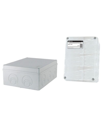 Коробка ОП 240х195х90мм, крышка, IP55, кабельные вводы d28-3шт, d37-2шт (SQ1401-1272). Распаячная коробка. TDM ЕLECTRIC в Тюмени