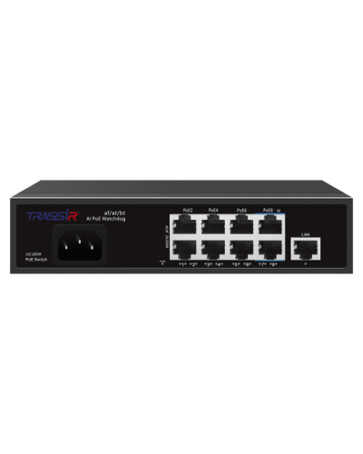 TR-NS1109-120-8PoE. Коммутатор с PoE. Trassir в Тюмени
