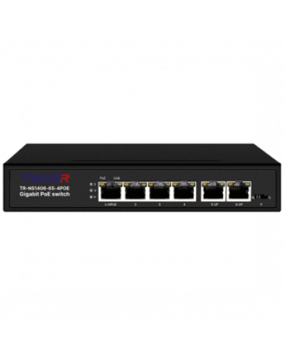 TR-NS1406-65-4POE. Коммутатор с PoE. Trassir в Тюмени
