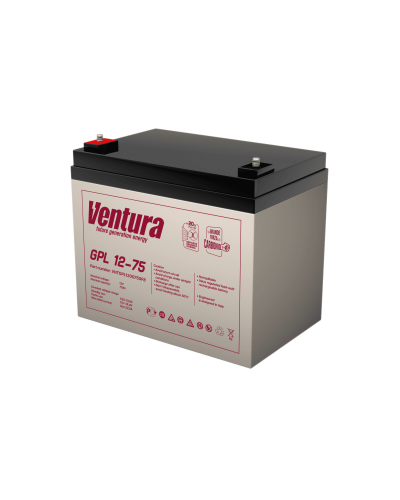 Ventura GPL 12-75. Аккумулятор герметичный свинцово-кислотный. Ventura в Тюмени