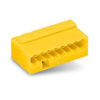 WAGO 243-508 Клемма MICRO 8-проводная желтая. Клемма для распределительных коробок. WAGO