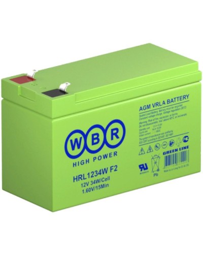 WBR HRL1234W F2. Аккумулятор герметичный свинцово-кислотный. WBR в Тюмени