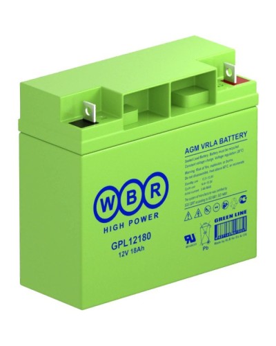 WBR GPL12180. Аккумулятор герметичный свинцово-кислотный. WBR в Тюмени