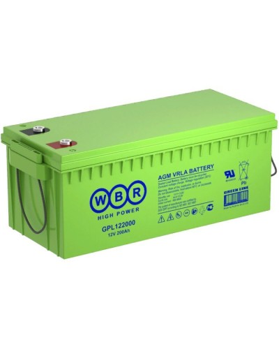 WBR GPL122000. Аккумулятор герметичный свинцово-кислотный. WBR в Тюмени