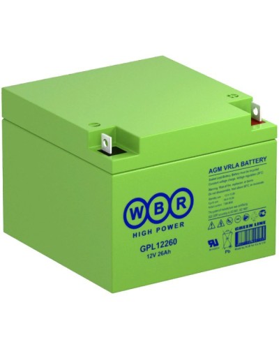 WBR GPL12260. Аккумулятор герметичный свинцово-кислотный. WBR в Тюмени