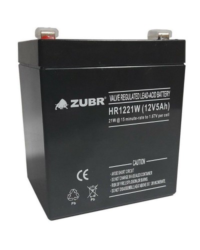 ZUBR HR 1221W (12V, 5Ah). Аккумулятор герметичный свинцово-кислотный. ZUBR в Тюмени