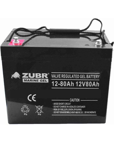 ZUBR MARINE GEL NPG 12-80 (12V, 80Ah). Аккумулятор герметичный свинцово-кислотный. ZUBR в Тюмени