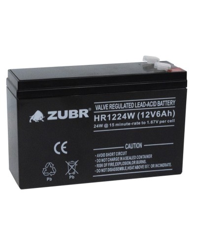 ZUBR HR 1224W (12V, 6Ah). Аккумулятор герметичный свинцово-кислотный. ZUBR в Тюмени